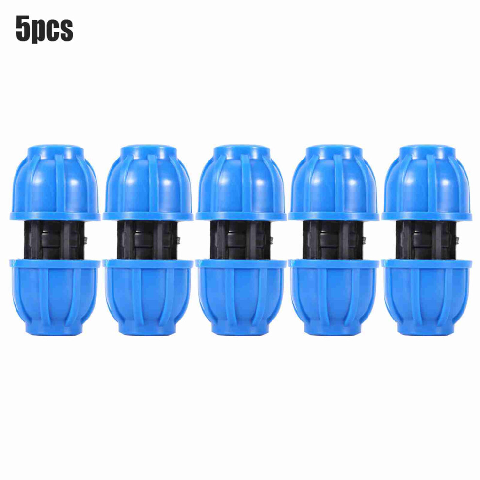 5Pcs Pe Plastic 20Mm To 20Mm Straight Water Pipe 9387669837965