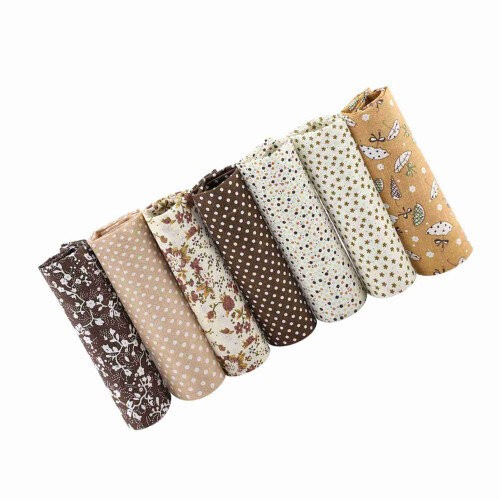 7pcs 25*25cm Cotton Fabric DIY Assorted Squares 2