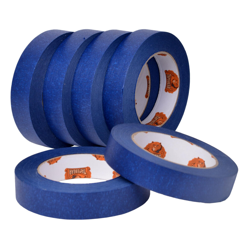 Multi-Surface Painter's Tape 0.94 Inch X 60 Yard, Uv Resistant Blue Masking Tape For Sharp Line Indoor Outdoor Painting, 6 Rolls 6276012502120