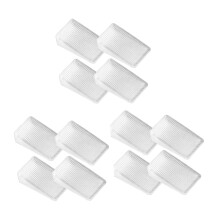 12pcs Table Leveling Shims for Furniture Stabilization PVC Wedge Levelers Snap Off Design for Home Improvement DIY Projects