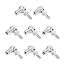 8pcs Angle Ball Joint Fitting M6x1.0 Right Female Male Thread for Gas Springs Automotive Hinged Doors Cupboards