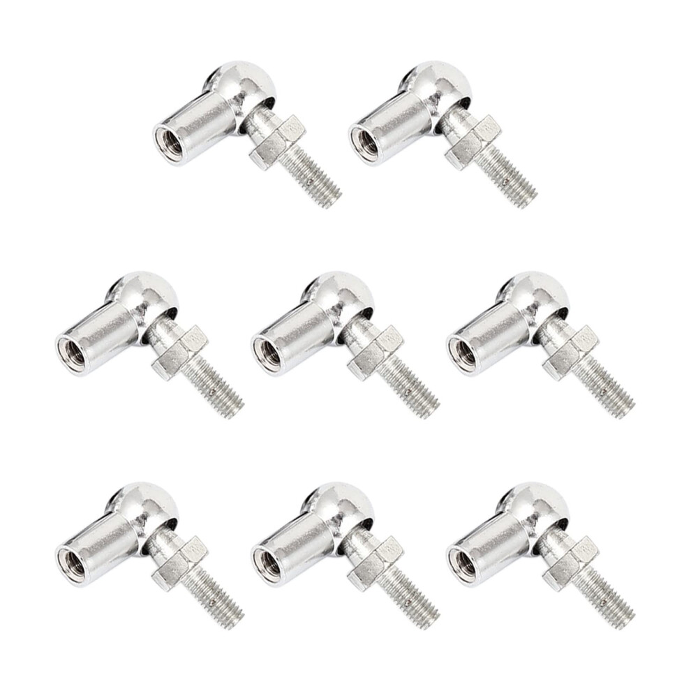 8Pcs Angle Ball Joint Fitting M6x1.0 Right Female Male Thread For Gas Springs Automotive Hinged Doors Cupboards 6482260684451