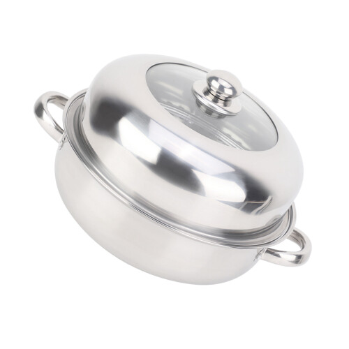 28CM Stainless Steel Single Layer Stockpot Hotpot 2
