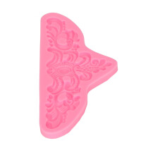 Prägungsmuster Silikonformen Easy Demontage Hitzebeständig Flexibel Geruchlos Scroll-Grenze Spitzenformen für DIY-Kuchen