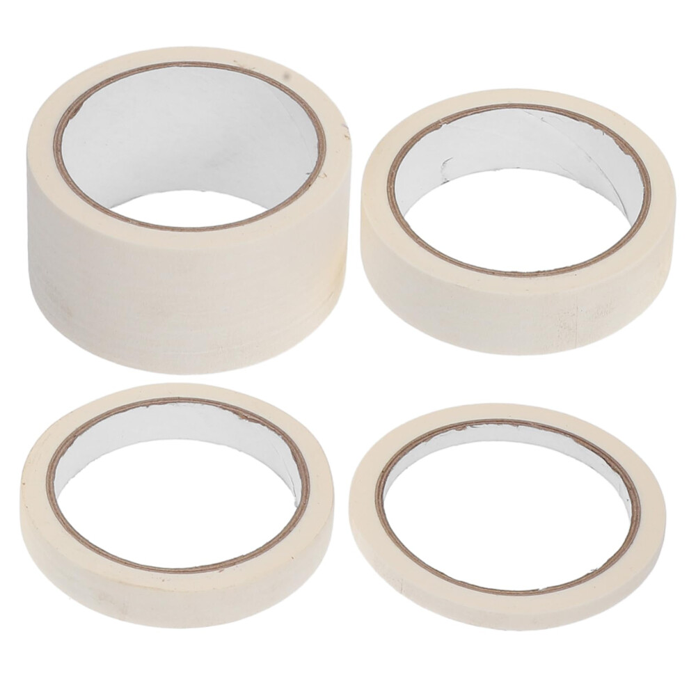 Masking Paper Tape Automotive Painters Tape 4 Rolls 1 Inch High Temperature Nonporous Writable For Car Painting 6482260684574