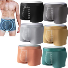 Men's Magnetic Therapy Massage Underwear, Energetic Comfort Pants, Breathable Cotton, Sizes S-XXL, Enhanced Energy Field
