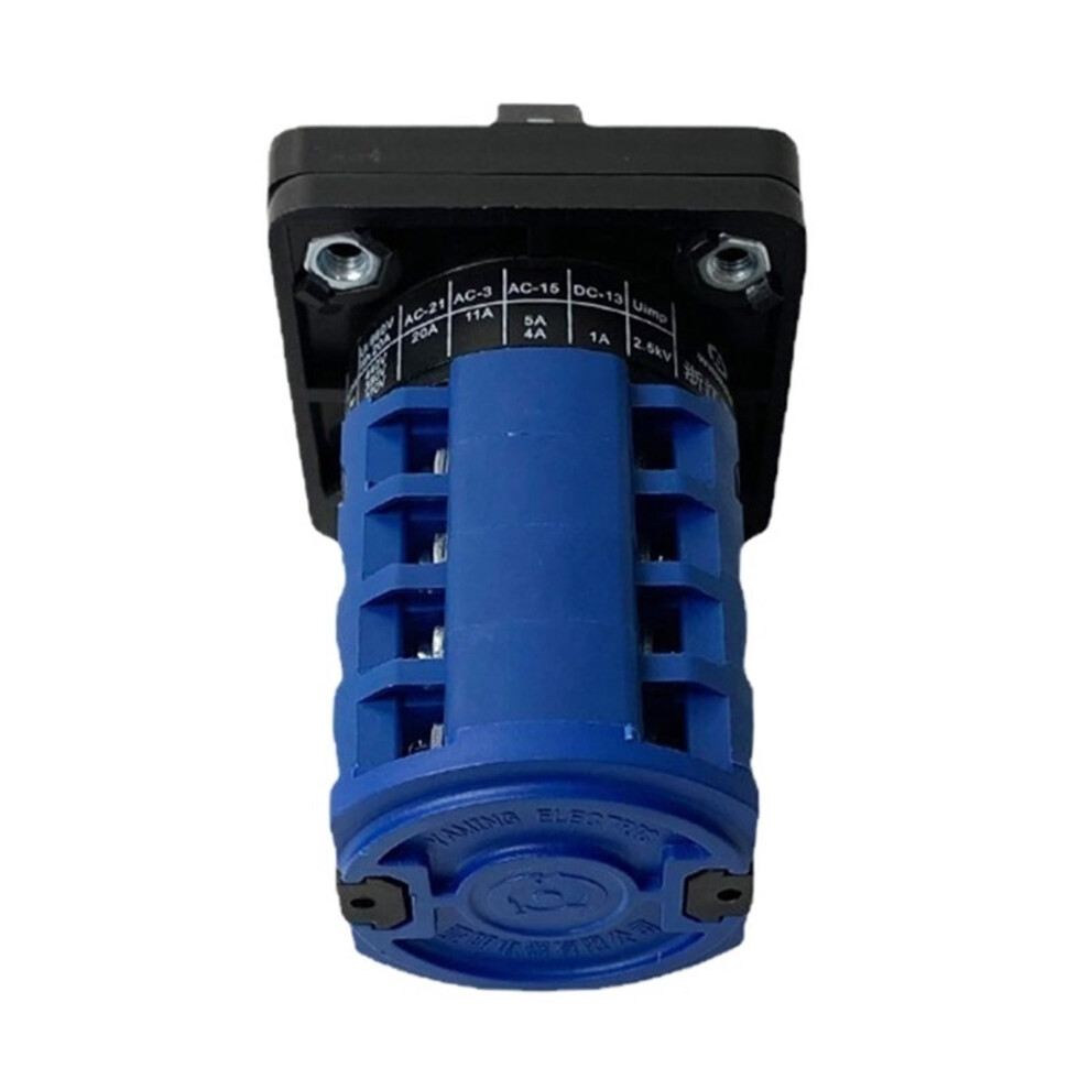 Lw26-20 Rail Mounted Rotary Cam Switch 690V 20A 4 Position Changeover Selector Ymw26 Lw28 Man Off Auto 6947110194646