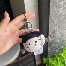 (Baseball) Jelly Cat Baseball Tennis Plush Toys Backpacks Keychains Ornaments Pendants Gift