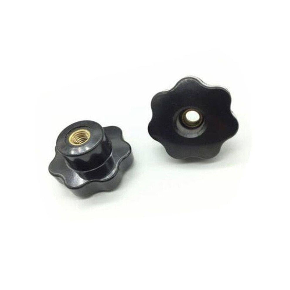 M6 Female Thread Star Shaped Knob Clamping Nuts 31Mm Od With Hole 5Pcs Set For Secure Fastening 6947110194844