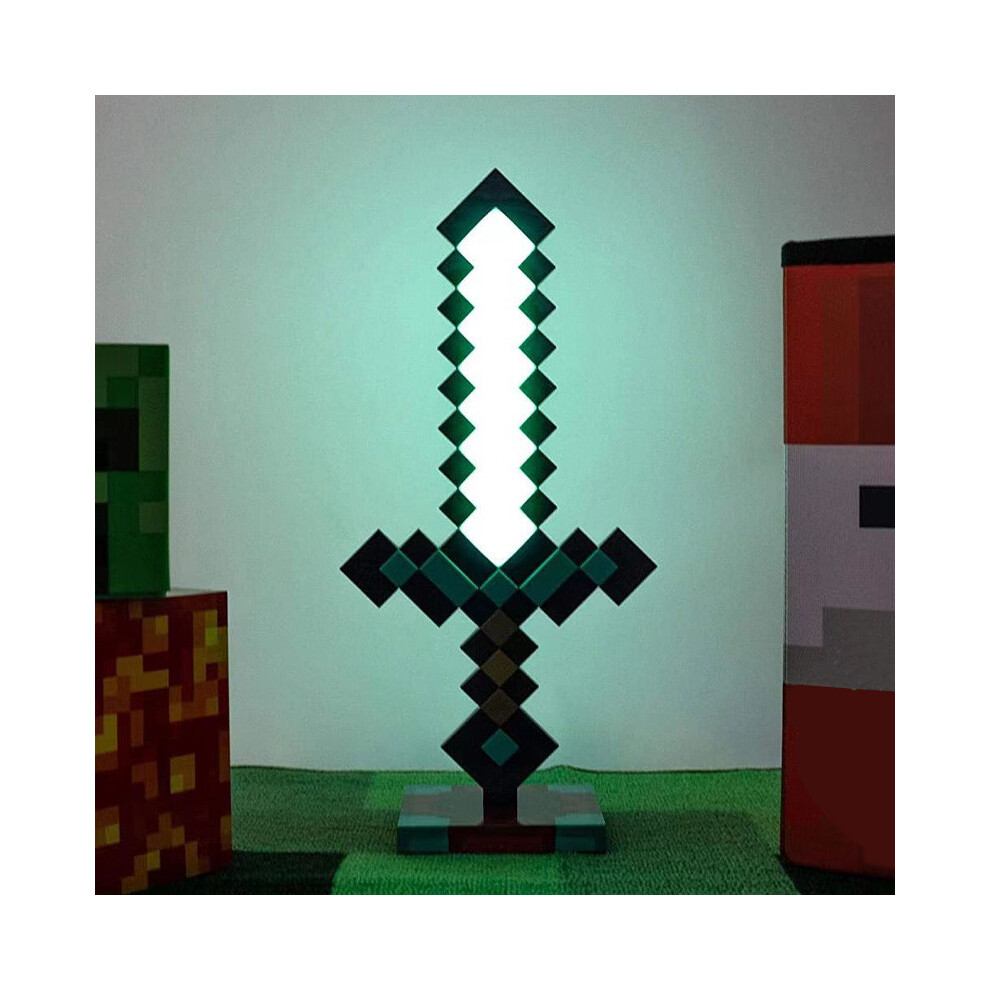 (Separating Sword) Up Minecraft Torch Night Lamp Usb Rechargeable Miner Ore Toy Gaming Gift Light