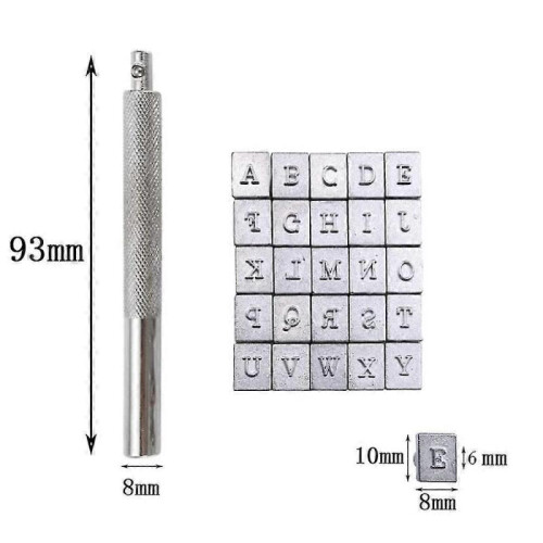 Leather Letter Numbers Stamp Tool Kit Leather Embossing Diy Leather Craft 1
