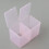 Caja de almacenamiento transparente para discos de algodón, 2 compartimentos, rosa 6