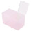 Caja de almacenamiento transparente para discos de algodón, 2 compartimentos, rosa 2