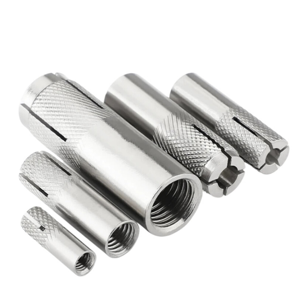 316 Stainless Steel Drop-In Expansion Anchor M6 M8 M10 M12 For Concrete Drywall Silver Expansion Bolt Screw 1Pc 6947110195285