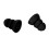 8pcs Soft Silicone Ear Tips for BTE ITE Hearing Aids Black 11