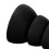 8pcs Soft Silicone Ear Tips for BTE ITE Hearing Aids Black 7