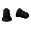 8pcs Soft Silicone Ear Tips for BTE ITE Hearing Aids Black 5