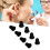 8pcs Soft Silicone Ear Tips for BTE ITE Hearing Aids Black 16