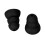 8pcs Soft Silicone Ear Tips for BTE ITE Hearing Aids Black 3