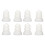 8pcs Silicone Ear Tips for Hearing Aids, 3-Layer Soft Dome, White 2