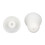 8pcs Silicone Ear Tips for Hearing Aids, 3-Layer Soft Dome, White 3