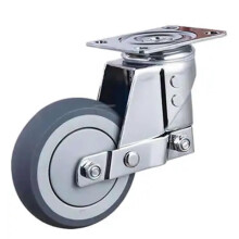 Silent Damping Universal Wheel 5 Inch TPR Caster for Heavy Equipment and Industrial Gates Without Brake