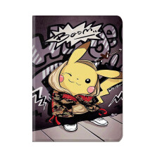 (Pikachu, Ipad Mini6(8.3)) Smart Cartoon Ipad Case Cover Pikachu Luffy For Kids Mini Pro Gen Air