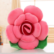 (WatermelonRed, 60) Shape Throw Flower Pillows Cushion Lumbar Rose Decoration Chair Home Lover Soft