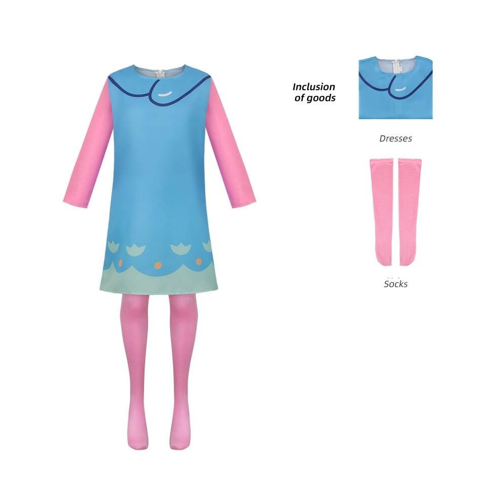 (Poppy, XXXL Adult ) Branch Trolls Poppy Cosplay Costume Animation Cartoon Party Characters Halloween