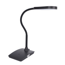 Lampada da tavolo LED 27x0.2W USB nera 165x107x565mm