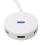 USB Hub 4 Ports 5Gbps 10TB Capacity White for Windows OS X Linux 4