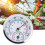 Mini Indoor Thermometer Hygrometer 2-in-1, Silver, No Battery Needed 14