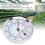 Mini Indoor Thermometer Hygrometer 2-in-1, Silver, No Battery Needed 3