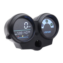 Motorcycle Digital Meter Odometer Tachometer Fuel Gauge MPH KMH Compatible with CG125 Fan 125 Titan 125 Year 2000-2008