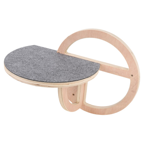 Cat Wall Shelf Wooden Round Increase Cat Exercise 1