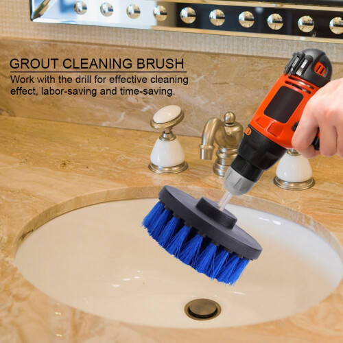 Tile Grout Cleaner Bathtub Toilet Drill Brush 1