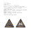 Luz noturna triangular para exterior, decoração de aviso e emblema C 7