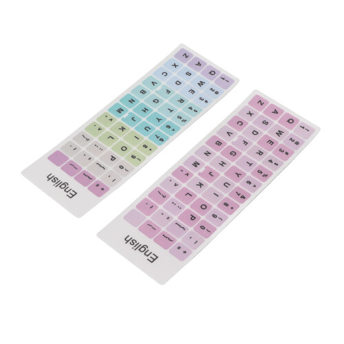 2pcs Keyboard Stickers Colorful English Language 1