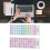 2pcs Keyboard Stickers Colorful English Language 11