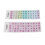 2pcs Keyboard Stickers Colorful English Language 8