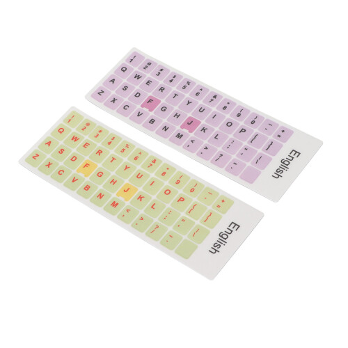 2pcs Keyboard Stickers Colorful English Language 1