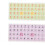 2pcs Keyboard Stickers Colorful English Language 15