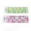 2pcs Keyboard Stickers Colorful English Language 7
