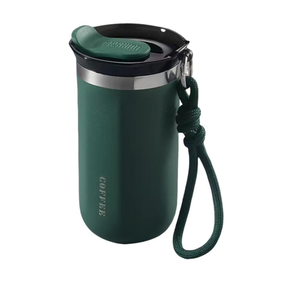 (green, 350ml) Thermal Water Bottle With Thickened Lifting Rope Included Sturdy And-image-OPC-PJNVGK7-NEW