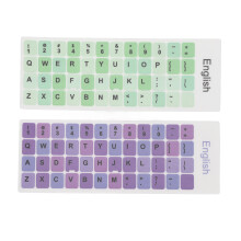 2pcs Keyboard Stickers Colorful English Language