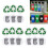 18Pcs Recyclable Environmental Label Trash Recycle 9