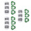 18Pcs Recyclable Environmental Label Trash Recycle 2