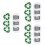 18Pcs Recyclable Environmental Label Trash Recycle 4