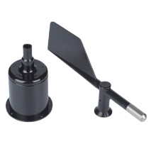 Anemometer Housing Wind Direction Indicator Black Plastic Wind Speed Sensor with Waterproof ABS Handheld Vane Hook