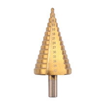 High Speed Steel Step Drill Bit 4-42mm Titanium Coated Cone Bit for Metal Wood DIY Projects
